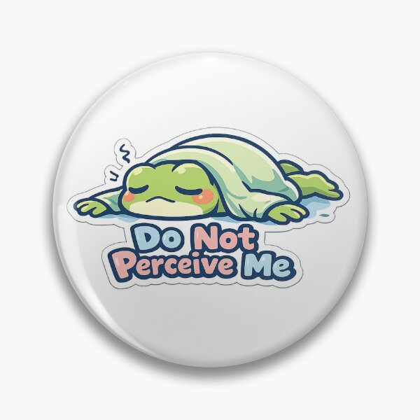 Item preview, Do Not Perceive Me Frog Sticker – Dramatic Face-Down Frog designed and sold by InkWanderStudio.
