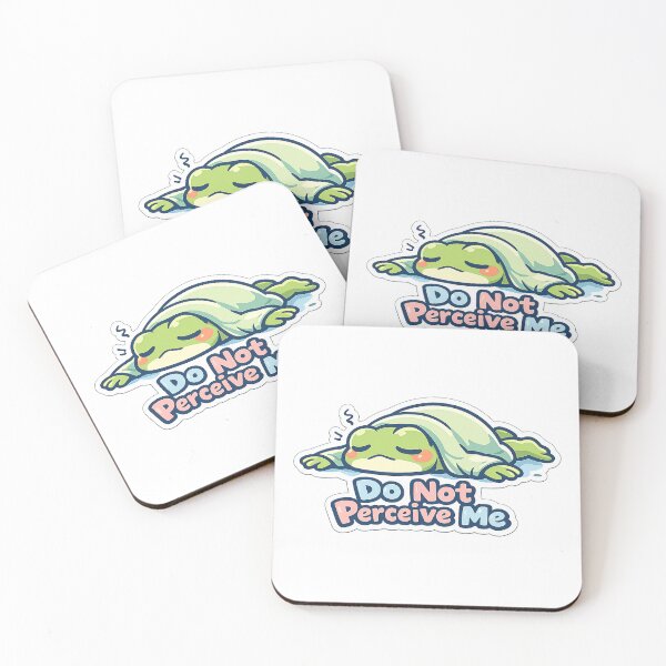 Item preview, Do Not Perceive Me Frog Sticker – Dramatic Face-Down Frog designed and sold by InkWanderStudio.