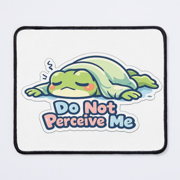 Item preview, Do Not Perceive Me Frog Sticker – Dramatic Face-Down Frog designed and sold by InkWanderStudio.