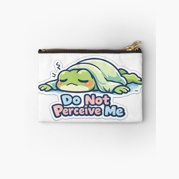 Item preview, Do Not Perceive Me Frog Sticker – Dramatic Face-Down Frog designed and sold by InkWanderStudio.