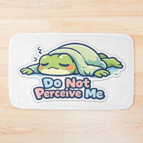 Item preview, Do Not Perceive Me Frog Sticker – Dramatic Face-Down Frog designed and sold by InkWanderStudio.