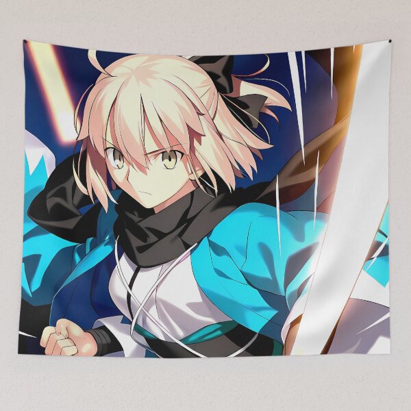 Item preview, Sakura Saber Okita Souji Fate Grand Order Anime Girl Action Japan designed and sold by 108Recordings.