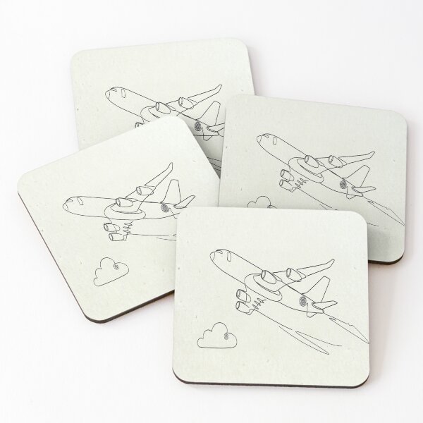 Item preview, Minimal Line Art-Airplane designed and sold by DinsignStudio.