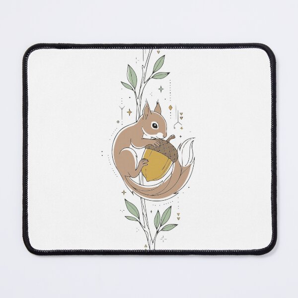 Item preview, Mystical Celestial Squirrel and Golden Acorn Art designed and sold by BestChoiceService.