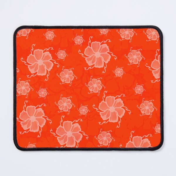 Item preview, Festive Tropics Floral Monochrome in Orange designed and sold by HHHeirlooms.