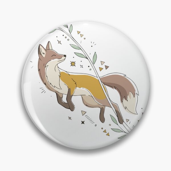 Item preview, Mystical Celestial Jumping Fox Botanical Art designed and sold by BestChoiceService.