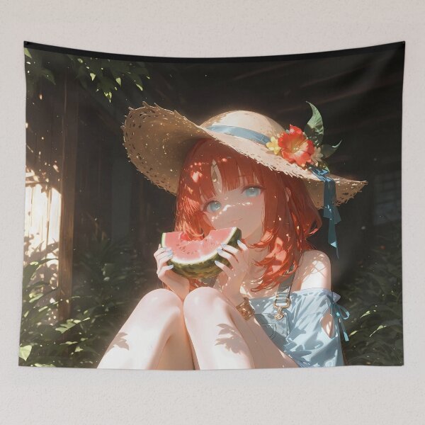 Item preview, Nilou Genshin Impact Watermelon Summer Garden designed and sold by 108Recordings.