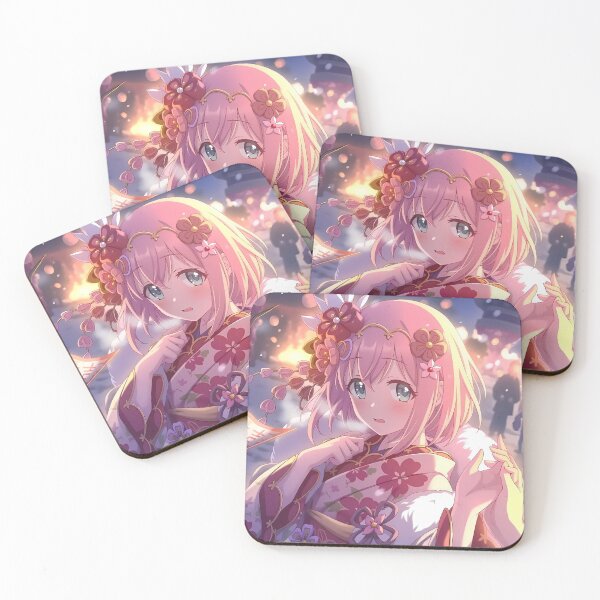 Item preview, Yui Winter Blossom Kimono Princess Connect Game Anime Girl designed and sold by 108Recordings.