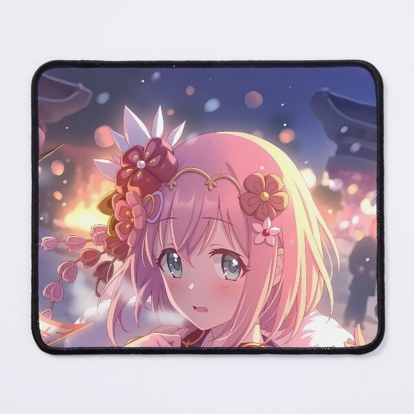 Item preview, Yui Winter Blossom Kimono Princess Connect Game Anime Girl designed and sold by 108Recordings.
