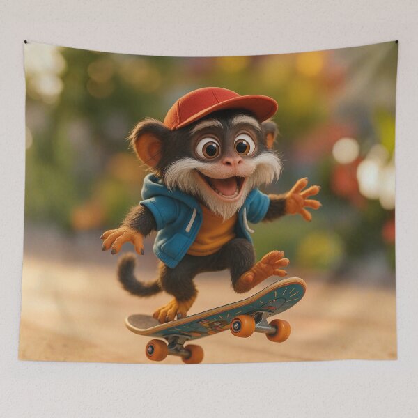 Item preview, Skater Tamarin Monkey designed and sold by Sillytoe.