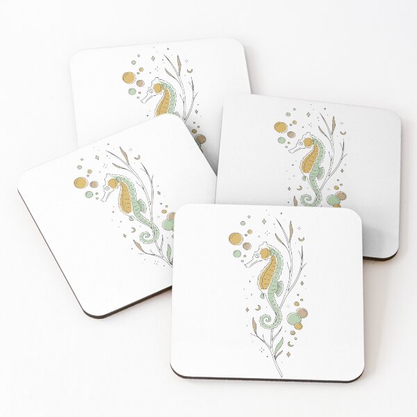 Item preview, Mystical Celestial Seahorse and Ocean Bubbles Art designed and sold by BestChoiceService.