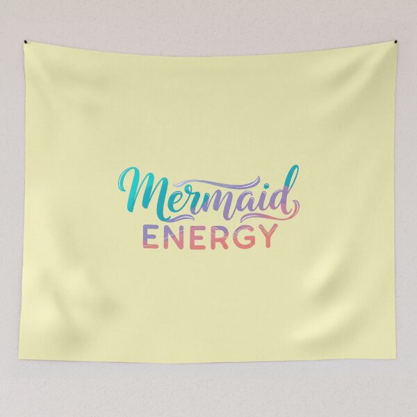 Item preview, Mermaid Energy – Playful Ocean Typography Design designed and sold by Sea Gem.