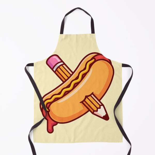 Item preview, hotdog-pencil-cartoon-vector-icon-illustration-food-object-icon-isolated-flat-vector designed and sold by hjian8219.