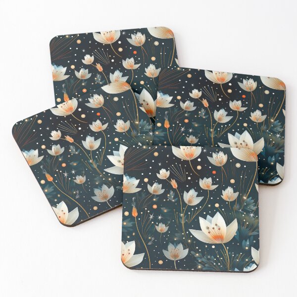 Item preview, Floral Tulip Dark Seamless Pattern designed and sold by Leylita Design.