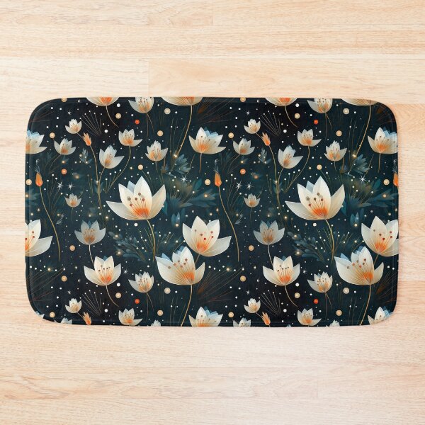 Item preview, Floral Tulip Dark Seamless Pattern designed and sold by Leylita Design.