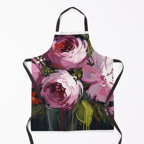 Item preview, Abstract Floral Bouquet Dark Background Painting designed and sold by PixorStudio.