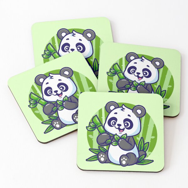 Item preview, cute-panda-holding-bamboo-cartoon-vector-icon-illustration-animal-nature-icon-isolated-flat-vector designed and sold by hjian8219.