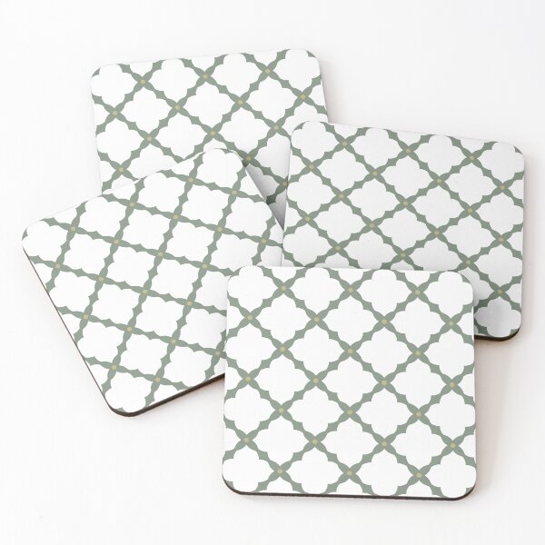 Item preview, Soft Sage Lattice Pattern designed and sold by yara.lahdo.