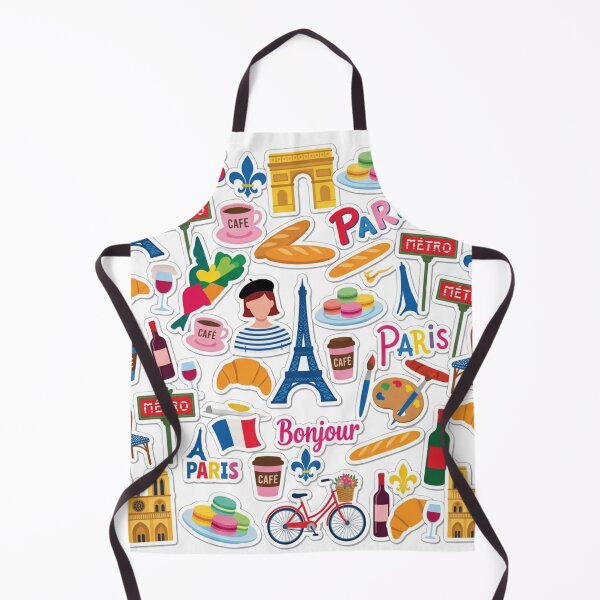 Item preview, Cute Paris Variety Scattered Sticker Sheet Art designed and sold by LABUTI-SHOP.