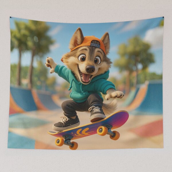 Item preview, Skater Tamaskan designed and sold by Sillytoe.