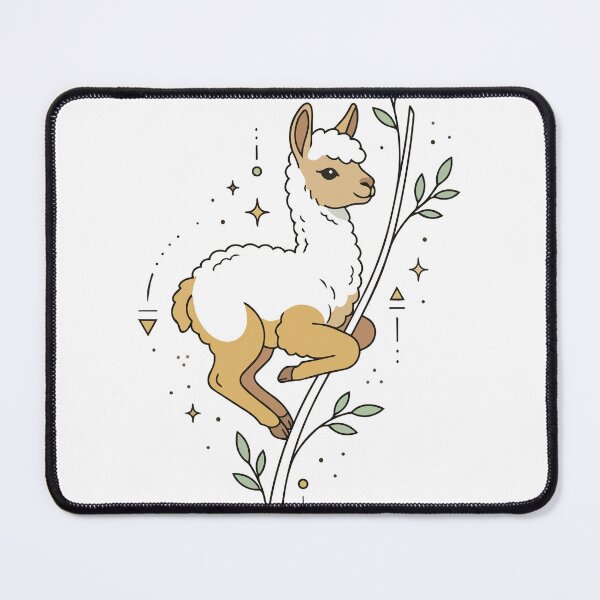 Item preview, Mystical Celestial Llama and Botanical Branch Art designed and sold by BestChoiceService.