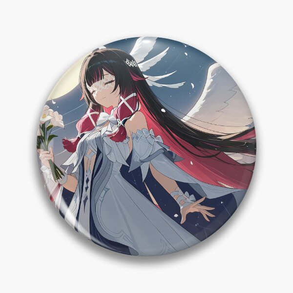Item preview, Columbina Genshin Impact Moonlit Angel Wings Twilight Bouquet designed and sold by 108Recordings.