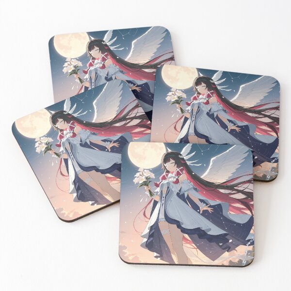Item preview, Columbina Genshin Impact Moonlit Angel Wings Twilight Bouquet designed and sold by 108Recordings.