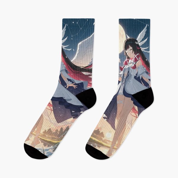 Item preview, Columbina Genshin Impact Moonlit Angel Wings Twilight Bouquet designed and sold by 108Recordings.