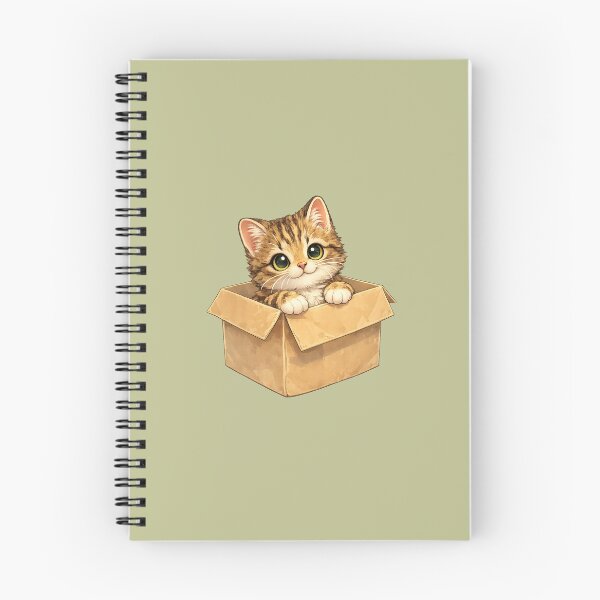 Item preview, cat inside a box designed and sold by PasoaPaso2025.