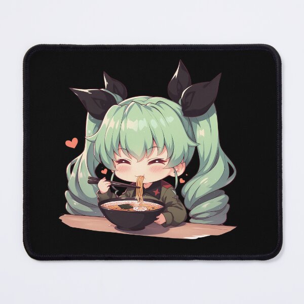 Item preview, Anchovy Girls Und Panzer Chibi Ramen Hearts Kawaii Vibes designed and sold by mildaclairmo.