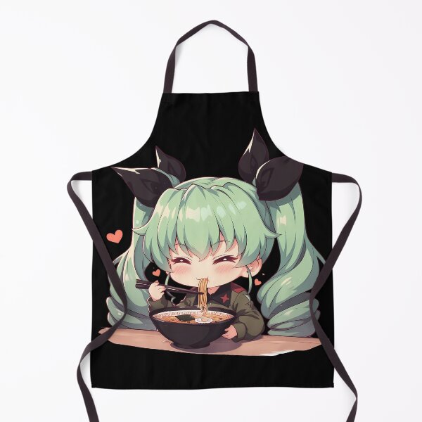 Item preview, Anchovy Girls Und Panzer Chibi Ramen Hearts Kawaii Vibes designed and sold by mildaclairmo.