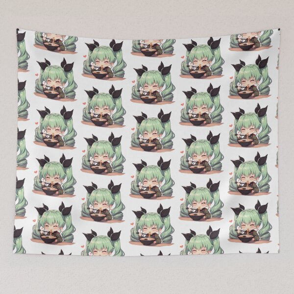 Item preview, Anchovy Girls Und Panzer Chibi Ramen Hearts Kawaii Vibes designed and sold by mildaclairmo.