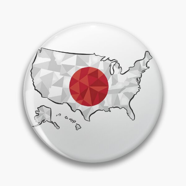 Item preview, USA Map Japan Flag Heritage Modern Art designed and sold by MeldMerch Map & Flag Co..