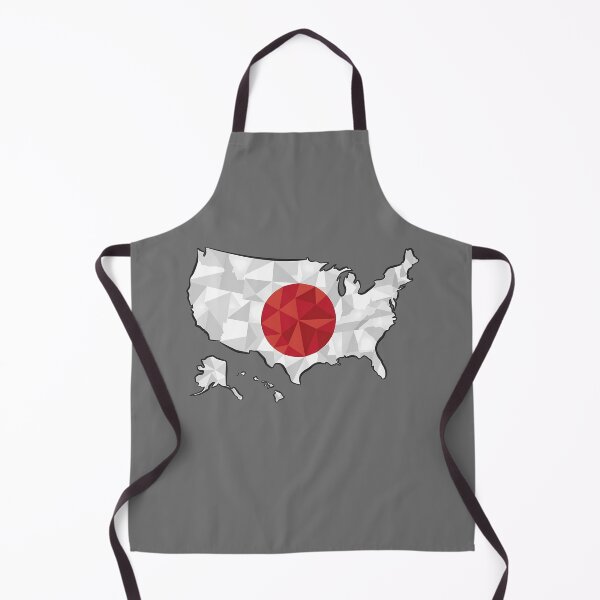 Item preview, USA Map Japan Flag Heritage Modern Art designed and sold by MeldMerch Map & Flag Co..