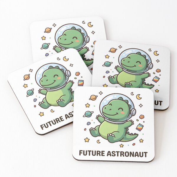 Item preview, Cute Dinosaur Future Astronaut Kids T-Shirt – Space Dino Cartoon Gift designed and sold by DIRTYSKETCHH.