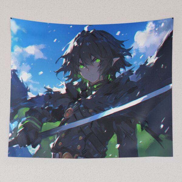 Item preview, Hyakuya Yuuichirou Seraph Of The End Winter Sky Glow Eyes designed and sold by 108Recordings.