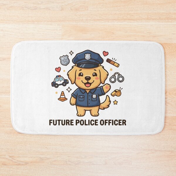 Item preview, Cute Dog Future Police Officer Kids T-Shirt – Cartoon Puppy Gift designed and sold by DIRTYSKETCHH.