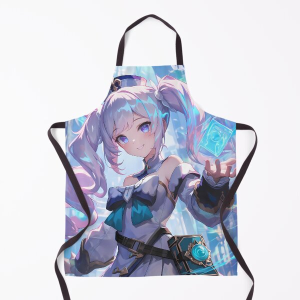 Item preview, Barbara Genshin Impact Icy Magic Blue Glow Twin Tails designed and sold by 108Recordings.