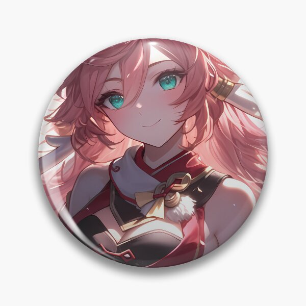 Item preview, Yanfei Genshin Impact Pink Cheerful Sunlit Fantasy Portrait designed and sold by 108Recordings.