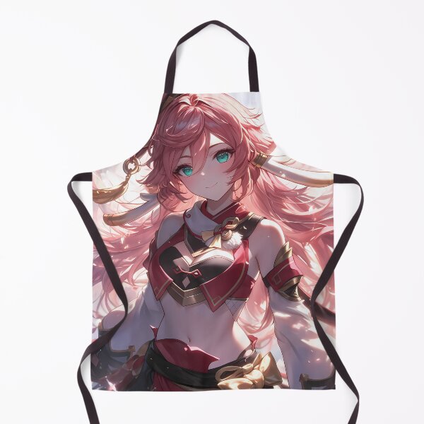 Item preview, Yanfei Genshin Impact Pink Cheerful Sunlit Fantasy Portrait designed and sold by 108Recordings.