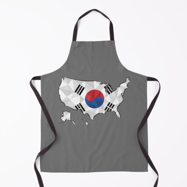 Item preview, USA Map South Korea Flag Heritage Modern Art designed and sold by MeldMerch Map & Flag Co..