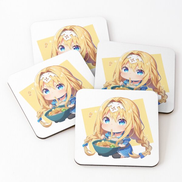 Item preview, Alice Zuberg Sword Art Online Kawaii Ramen Chibi funny designed and sold by mildaclairmo.