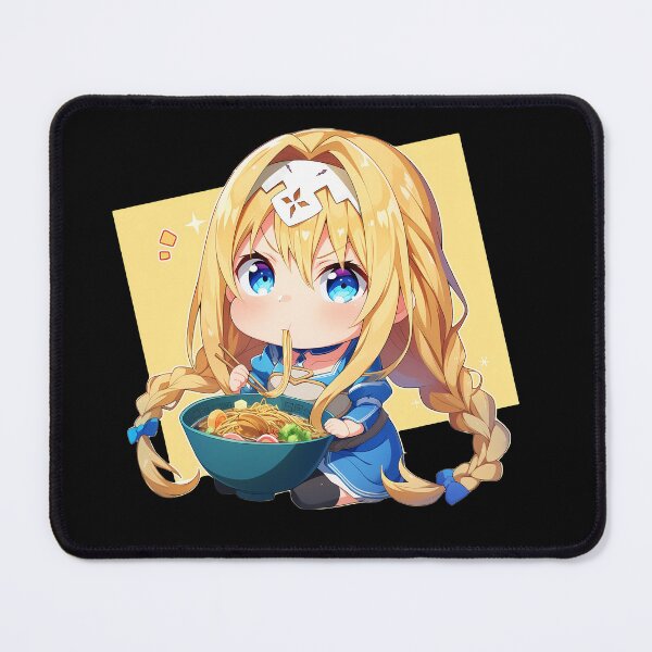 Item preview, Alice Zuberg Sword Art Online Kawaii Ramen Chibi funny designed and sold by mildaclairmo.