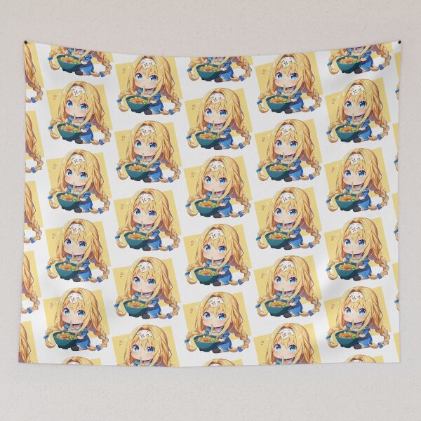 Item preview, Alice Zuberg Sword Art Online Kawaii Ramen Chibi funny designed and sold by mildaclairmo.