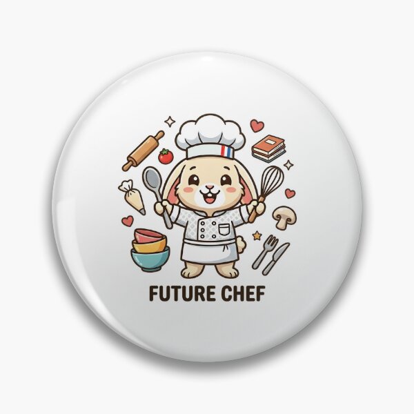 Item preview, Cute Bunny Future Chef Kids T-Shirt – Funny Rabbit Cooking Design designed and sold by DIRTYSKETCHH.