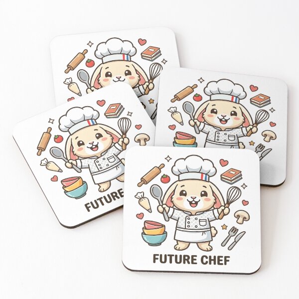 Item preview, Cute Bunny Future Chef Kids T-Shirt – Funny Rabbit Cooking Design designed and sold by DIRTYSKETCHH.