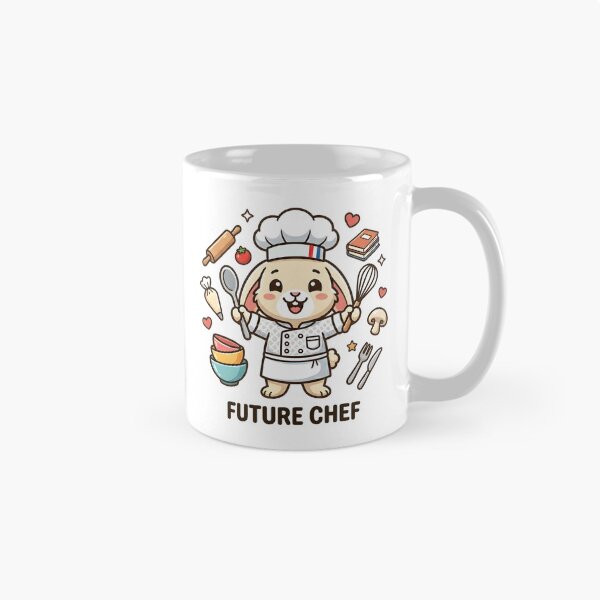 Item preview, Cute Bunny Future Chef Kids T-Shirt – Funny Rabbit Cooking Design designed and sold by DIRTYSKETCHH.