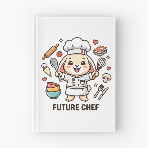 Item preview, Cute Bunny Future Chef Kids T-Shirt – Funny Rabbit Cooking Design designed and sold by DIRTYSKETCHH.