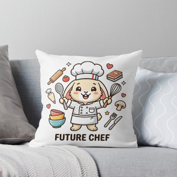 Item preview, Cute Bunny Future Chef Kids T-Shirt – Funny Rabbit Cooking Design designed and sold by DIRTYSKETCHH.