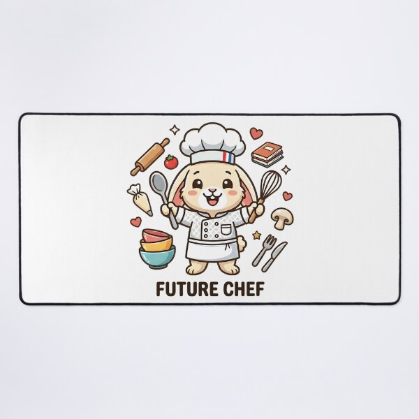 Item preview, Cute Bunny Future Chef Kids T-Shirt – Funny Rabbit Cooking Design designed and sold by DIRTYSKETCHH.